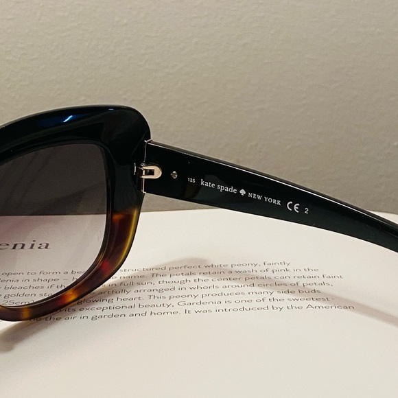 Like NEW! Kate Spade Black & Tortoise Large Cateye Sunglasses - Picture 11 of 15